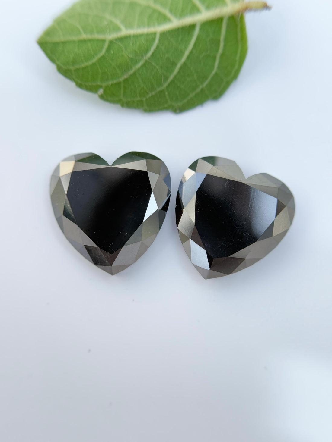6.95 Ct Heart Rose Cut Black Natural Salt and Pepper Diamond
