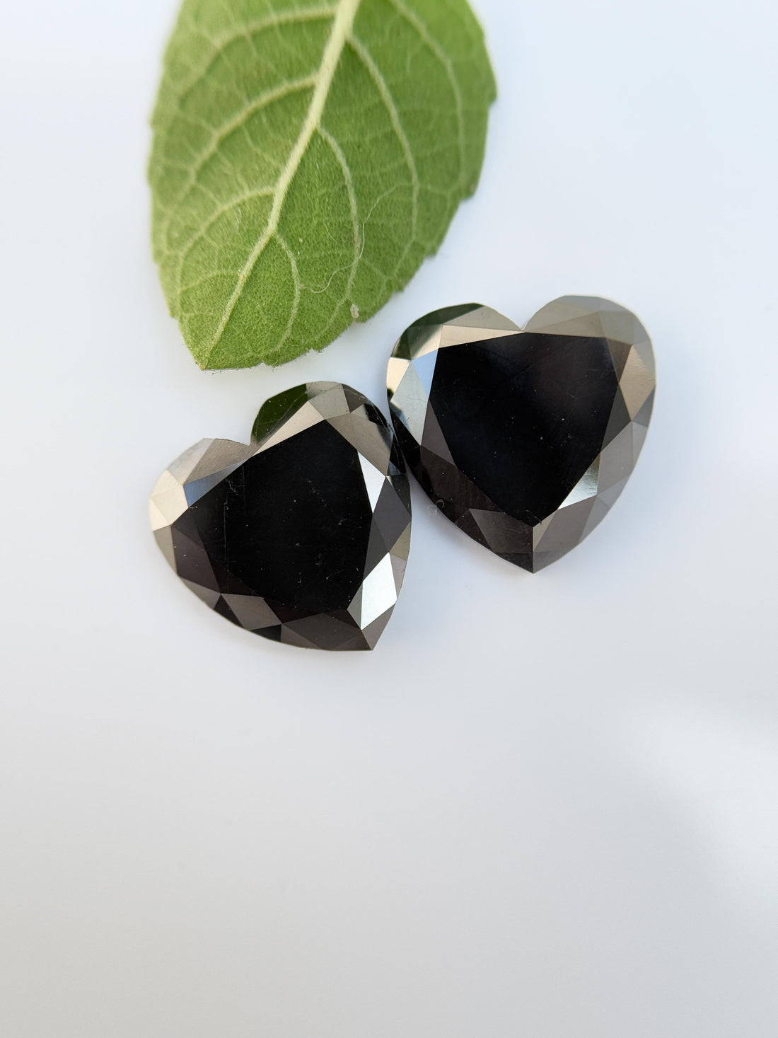 6.95 Ct Heart Rose Cut Black Natural Salt and Pepper Diamond