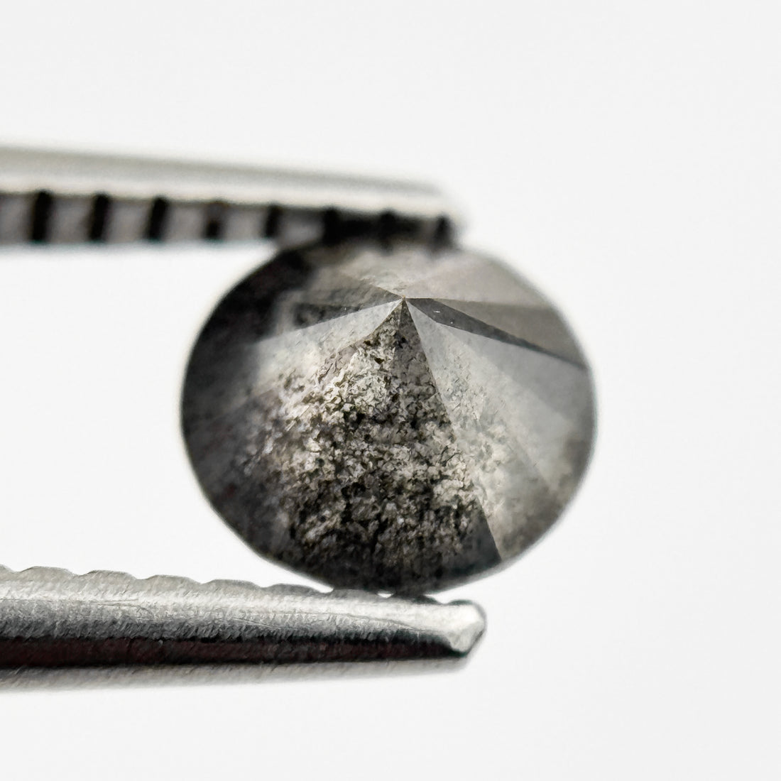 0.72 Ct Round Brilliant Cut Grey Natural Minimalist Diamond