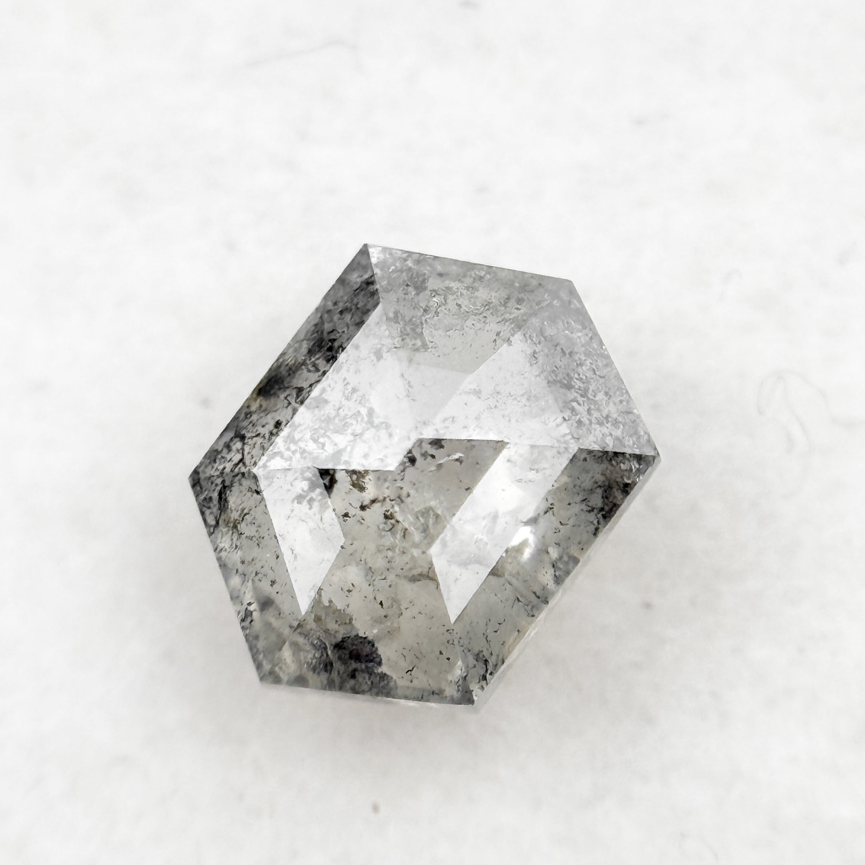 1.02 Ct Hexagon Brilliant Cut White Natural Diamond