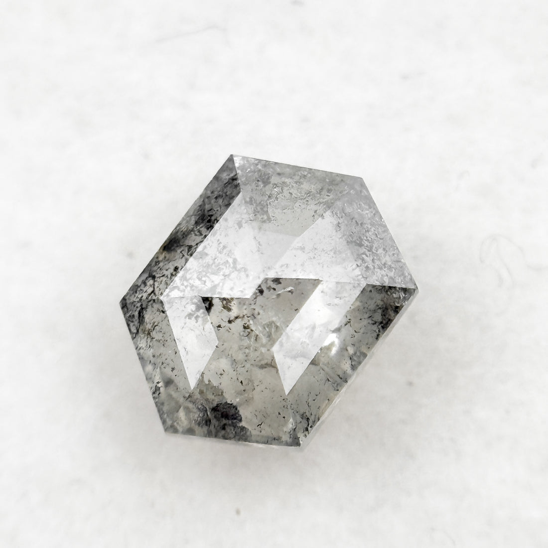 1.02 Ct Hexagon Brilliant Cut White Natural Diamond