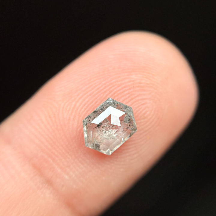 1.02 Ct Hexagon Brilliant Cut White Natural Diamond