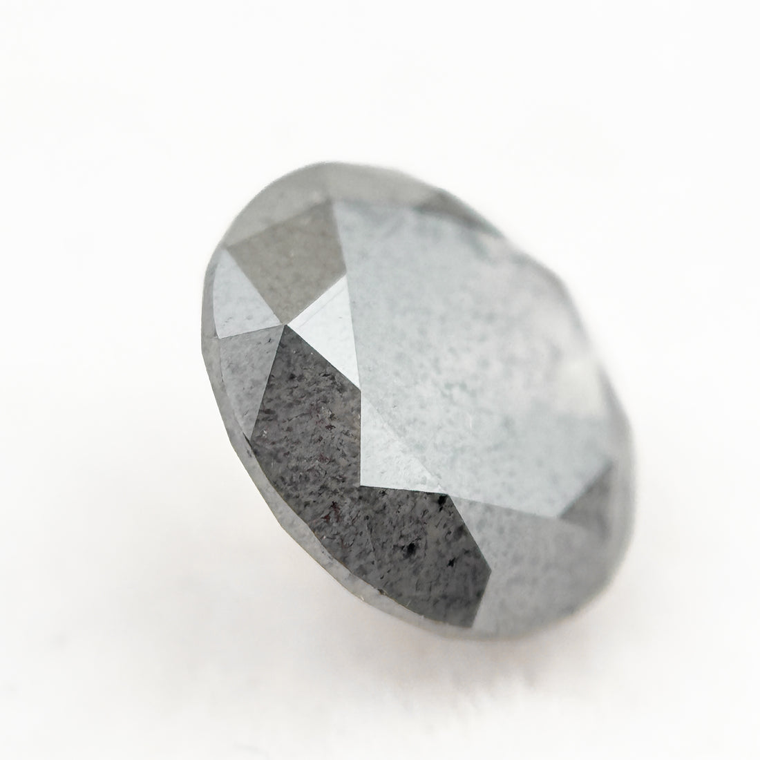 1.67 Ct Round Brilliant Cut Grey Natural Fancy Diamond