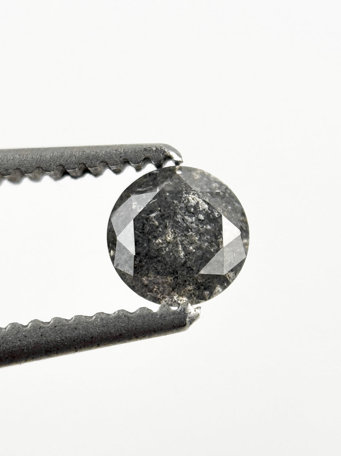 0.31 Ct Round Brilliant Cut Grey Natural Galaxy Diamond