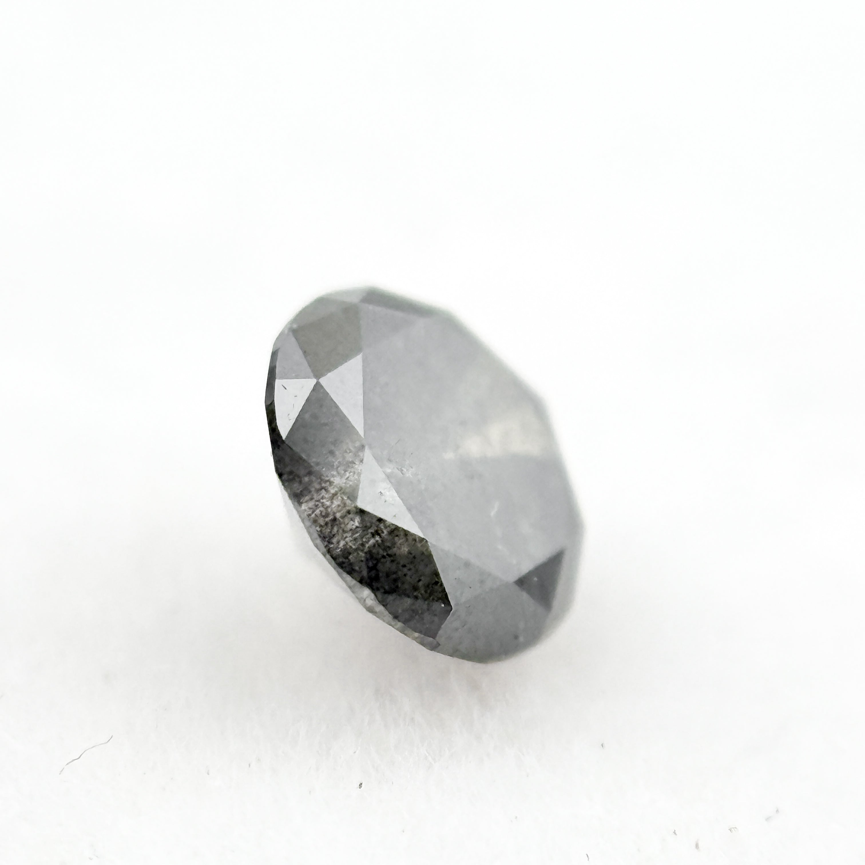 0.55 Ct Round Brilliant Cut Grey Natural Minmal Diamond