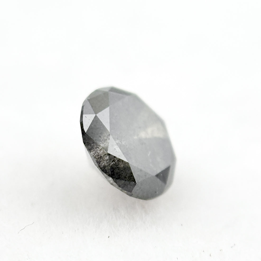 0.55 Ct Round Brilliant Cut Grey Natural Minmal Diamond