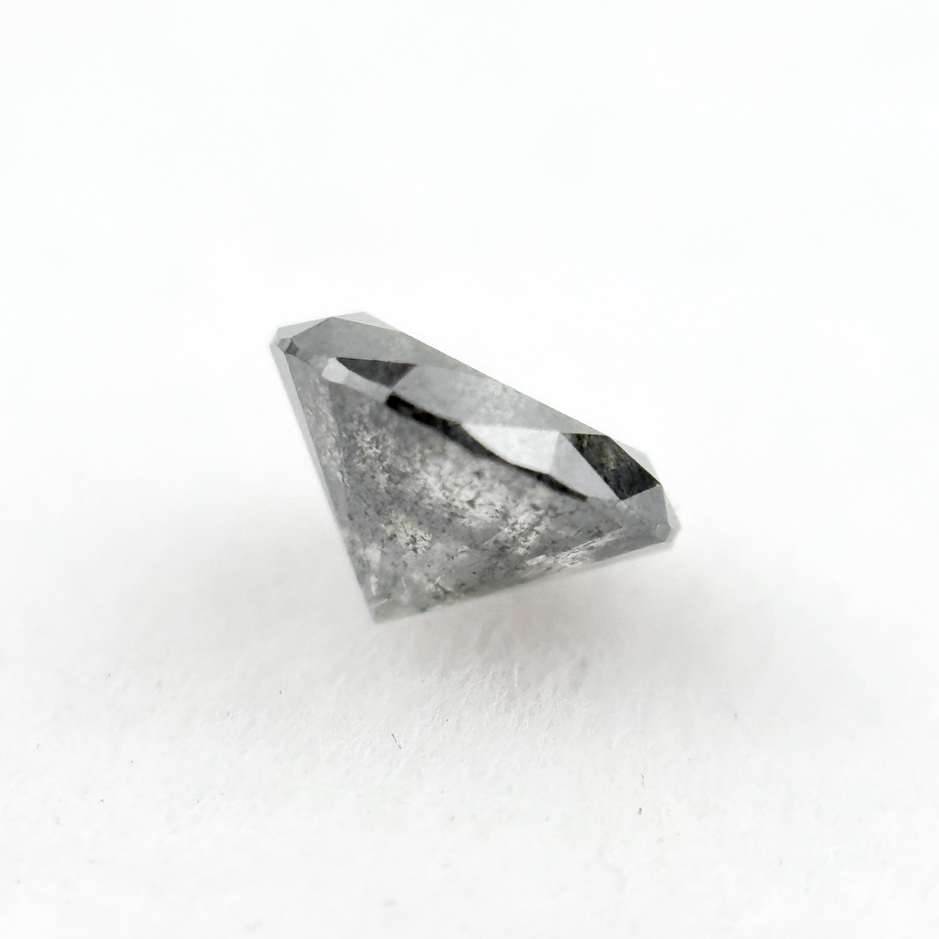 0.55 Ct Round Brilliant Cut Grey Natural Minmal Diamond
