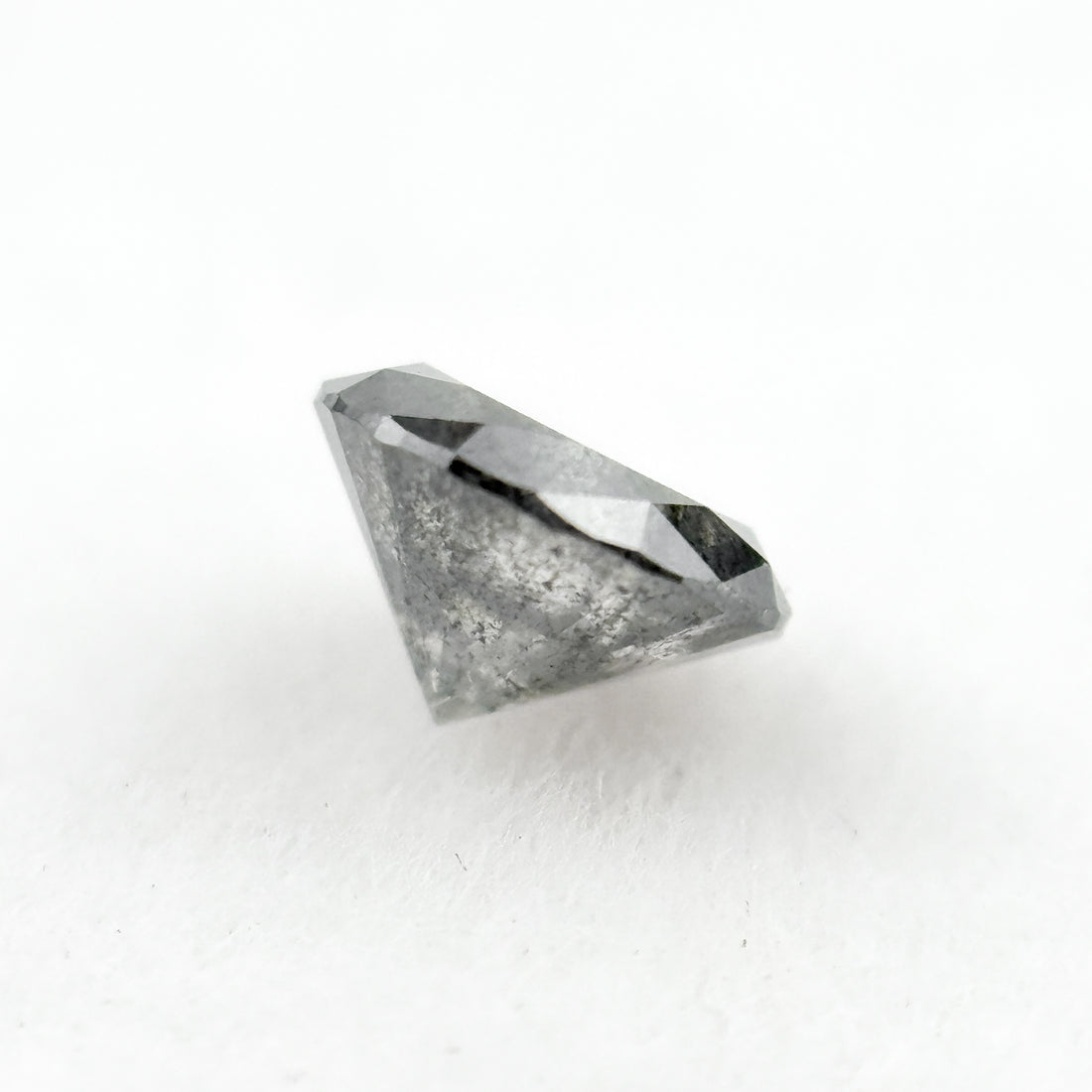 0.55 Ct Round Brilliant Cut Grey Natural Minmal Diamond