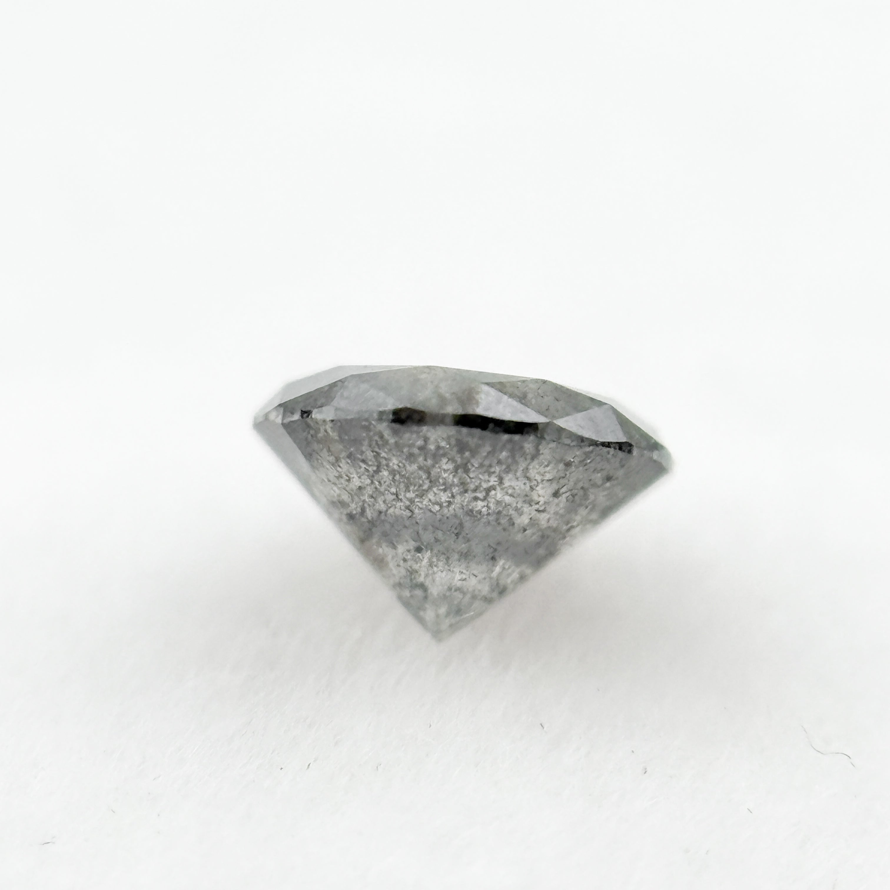 0.55 Ct Round Brilliant Cut Grey Natural Minmal Diamond