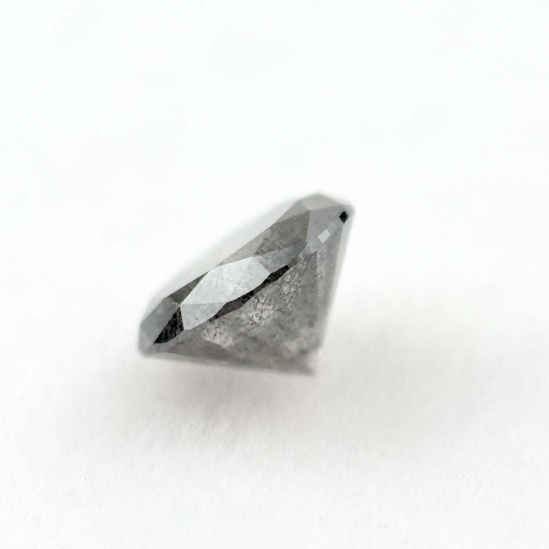 0.55 Ct Round Brilliant Cut Grey Natural Minmal Diamond