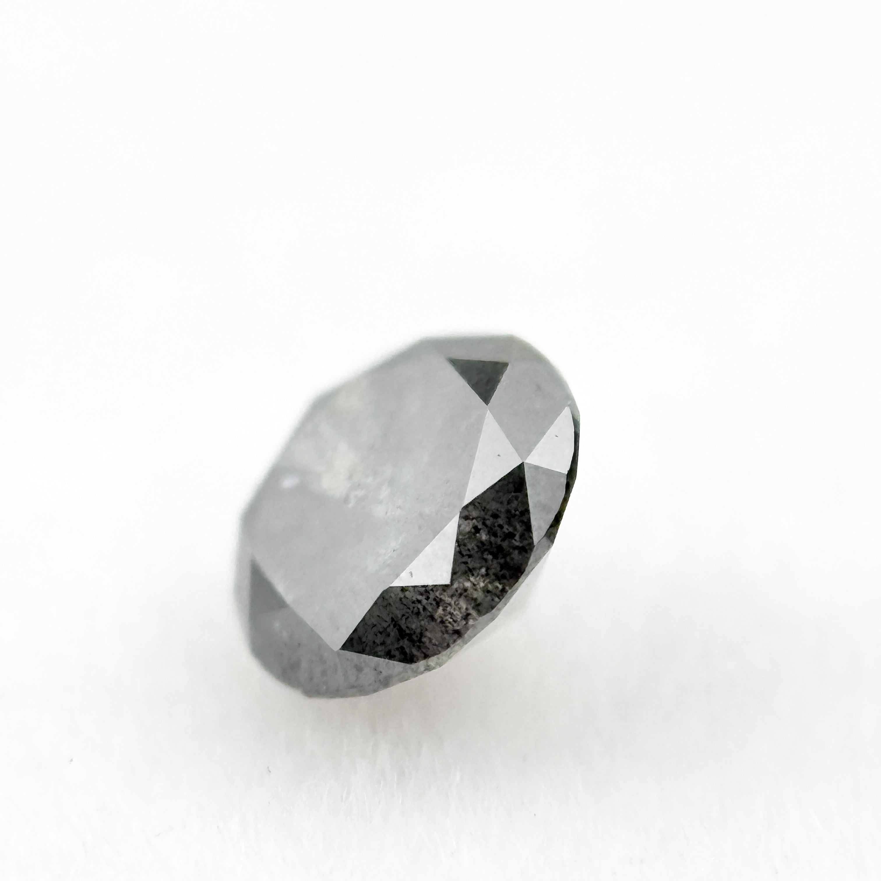0.55 Ct Round Brilliant Cut Grey Natural Minmal Diamond