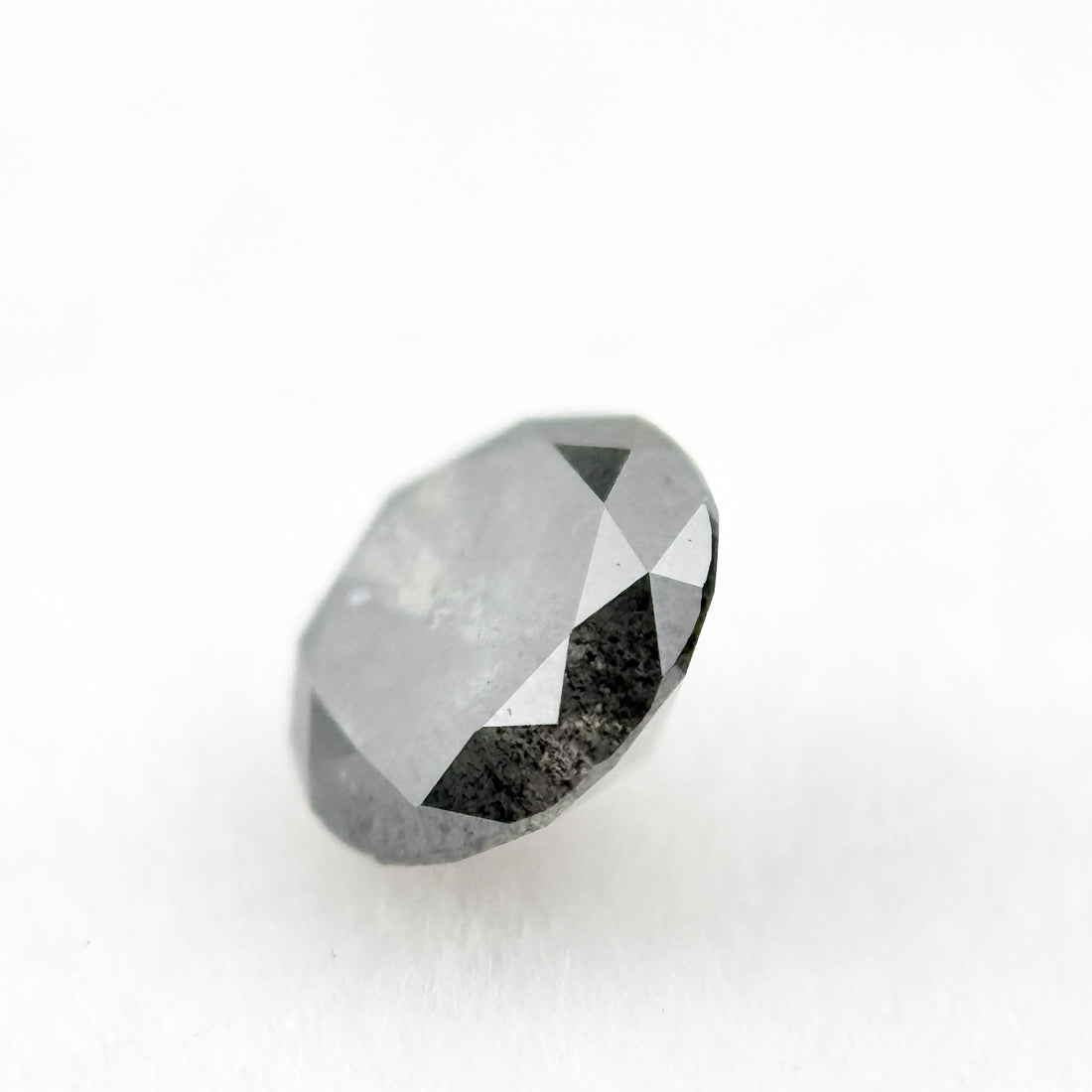 0.55 Ct Round Brilliant Cut Grey Natural Minmal Diamond