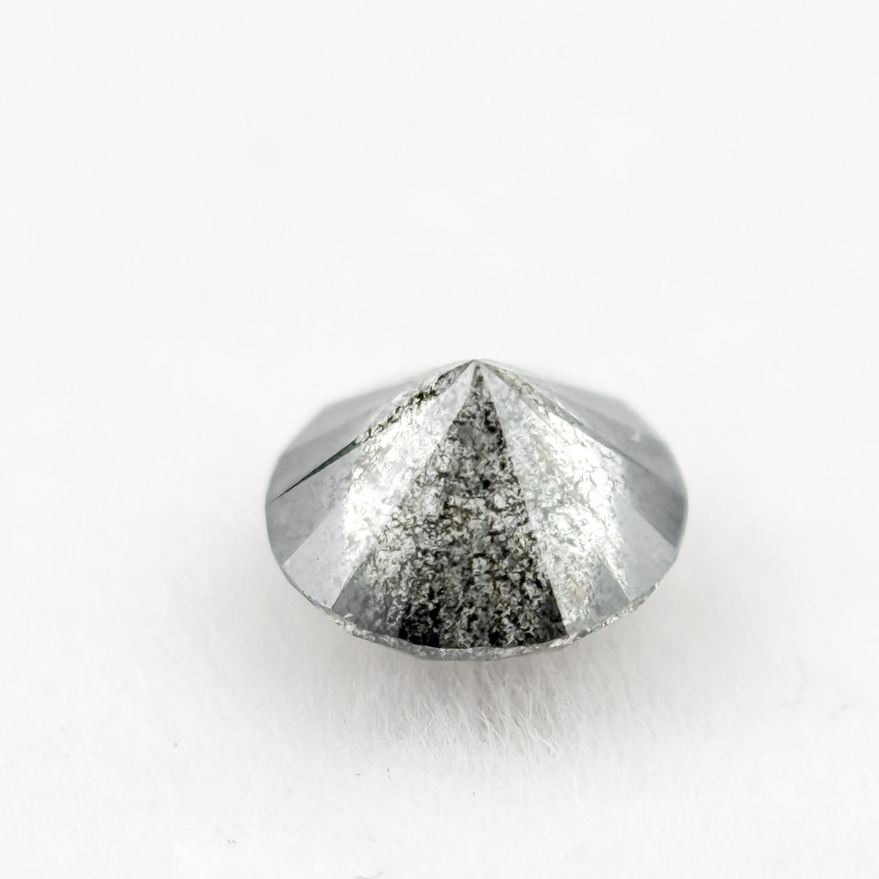 0.55 Ct Round Brilliant Cut Grey Natural Minmal Diamond