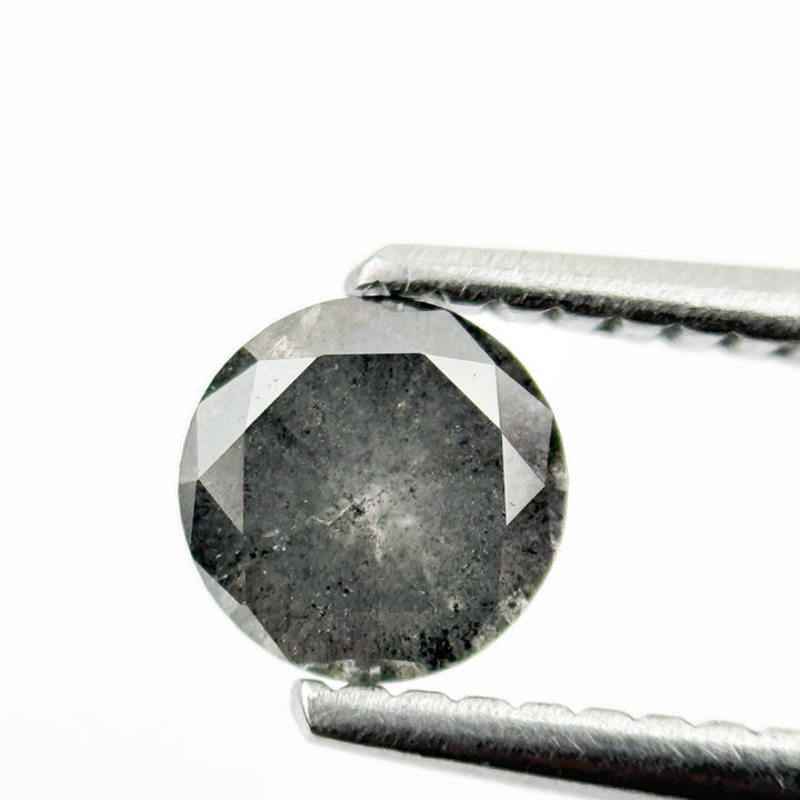 0.55 Ct Round Brilliant Cut Grey Natural Minmal Diamond