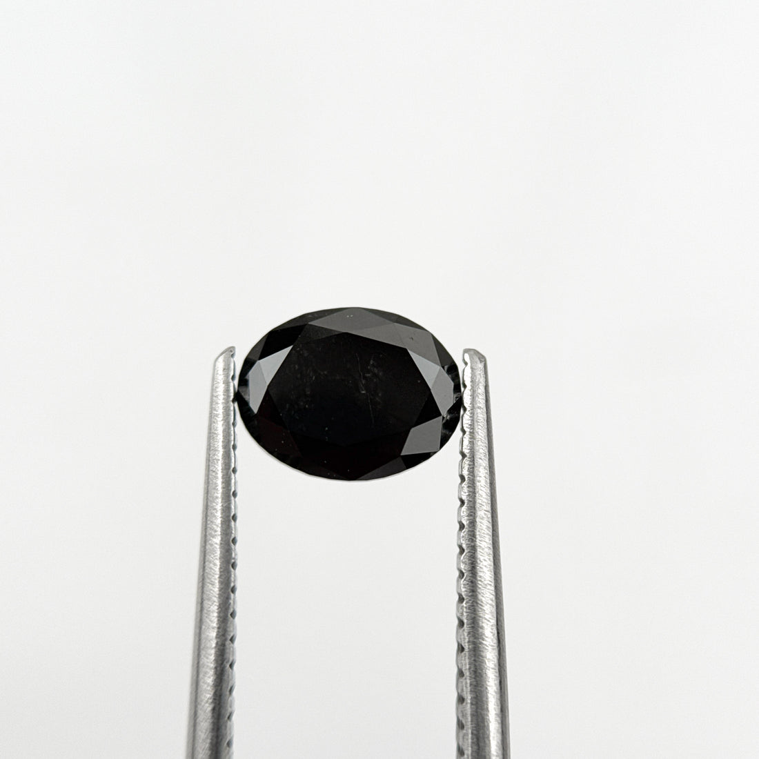 1.38 Ct Oval Rose Cut Black Natural Fancy Diamond