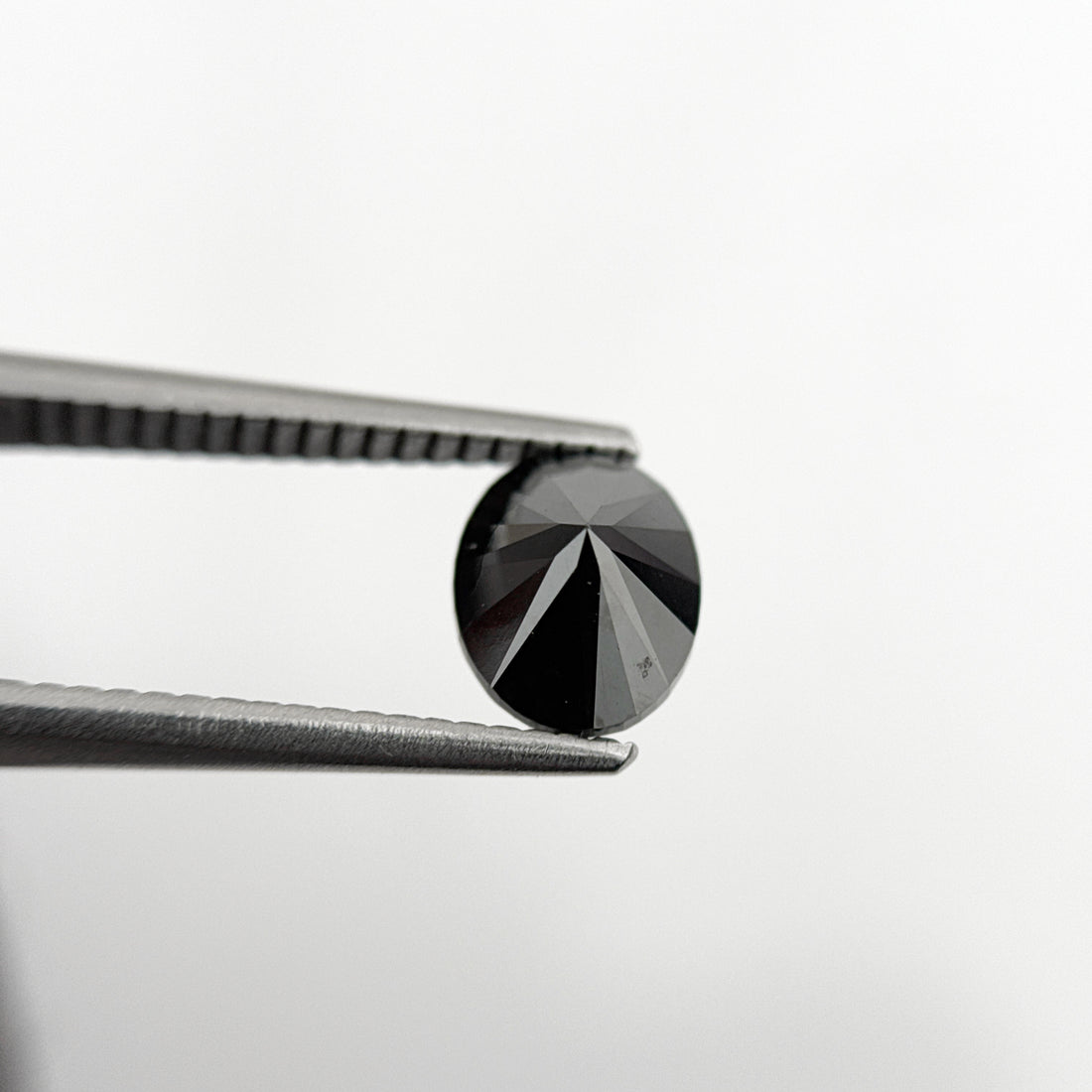 1.38 Ct Oval Rose Cut Black Natural Fancy Diamond