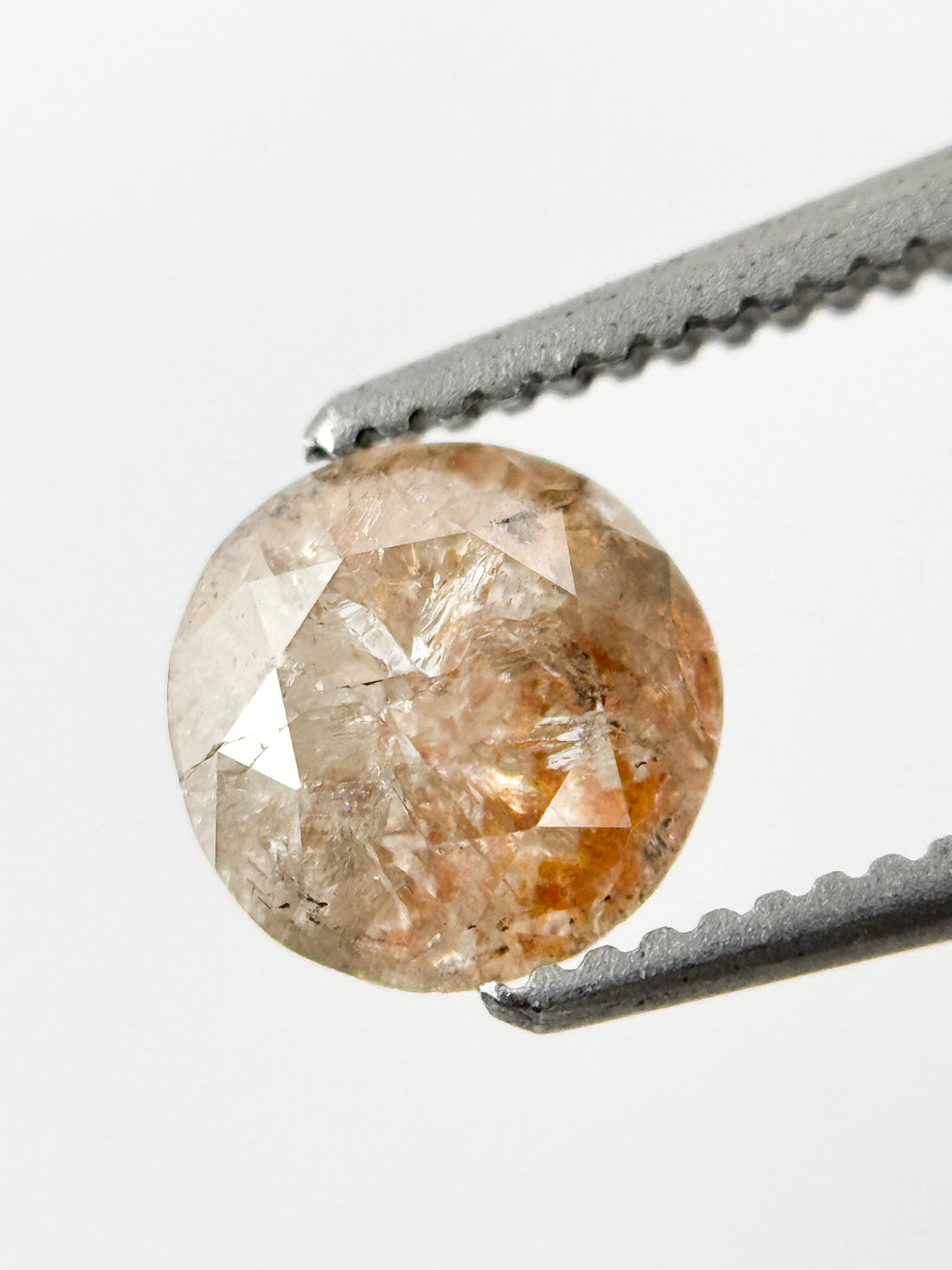 0.97 Ct Round Brilliant Cut Reddish Grey Natural Fancy Diamond