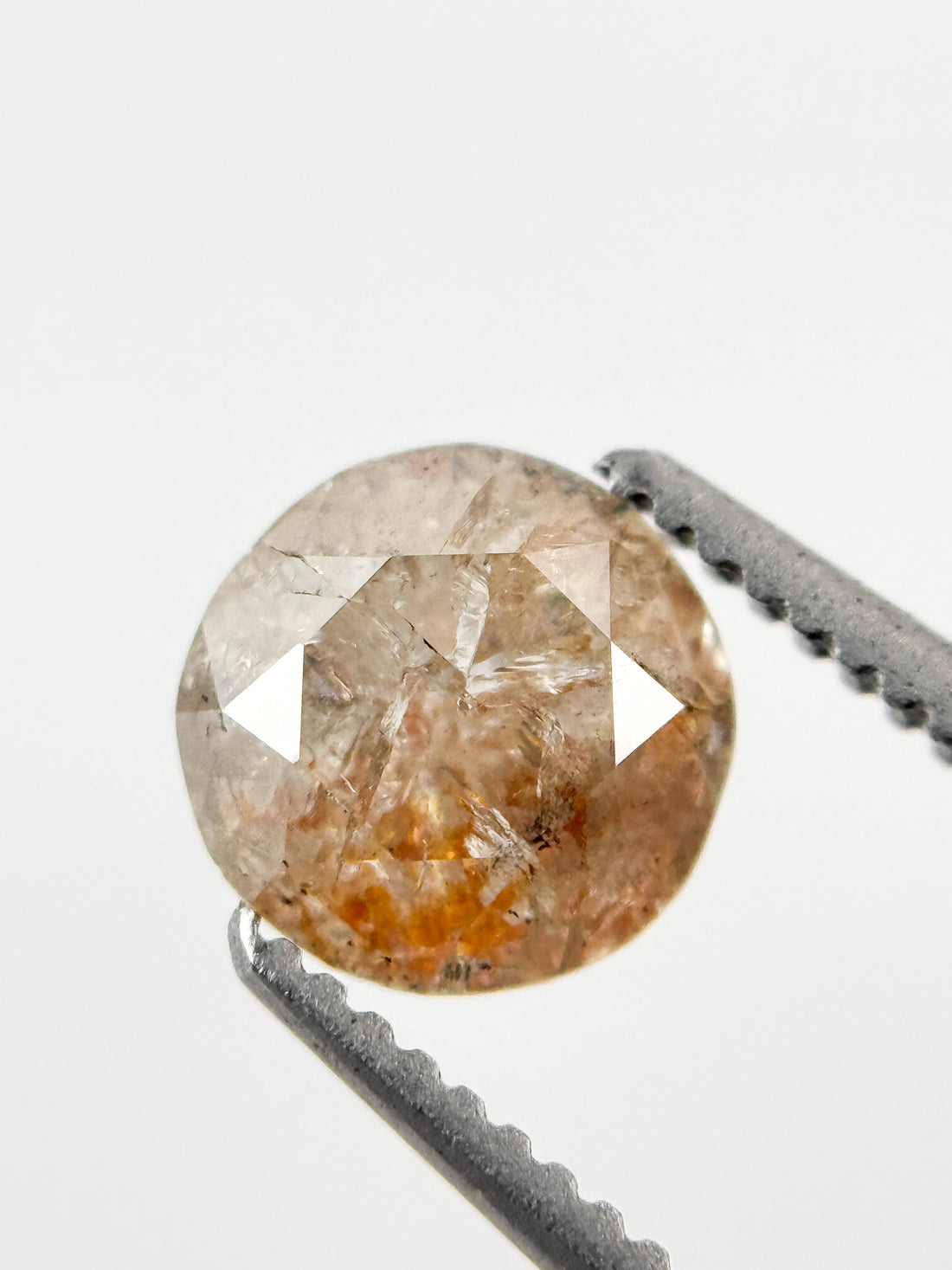 0.97 Ct Round Brilliant Cut Reddish Grey Natural Fancy Diamond