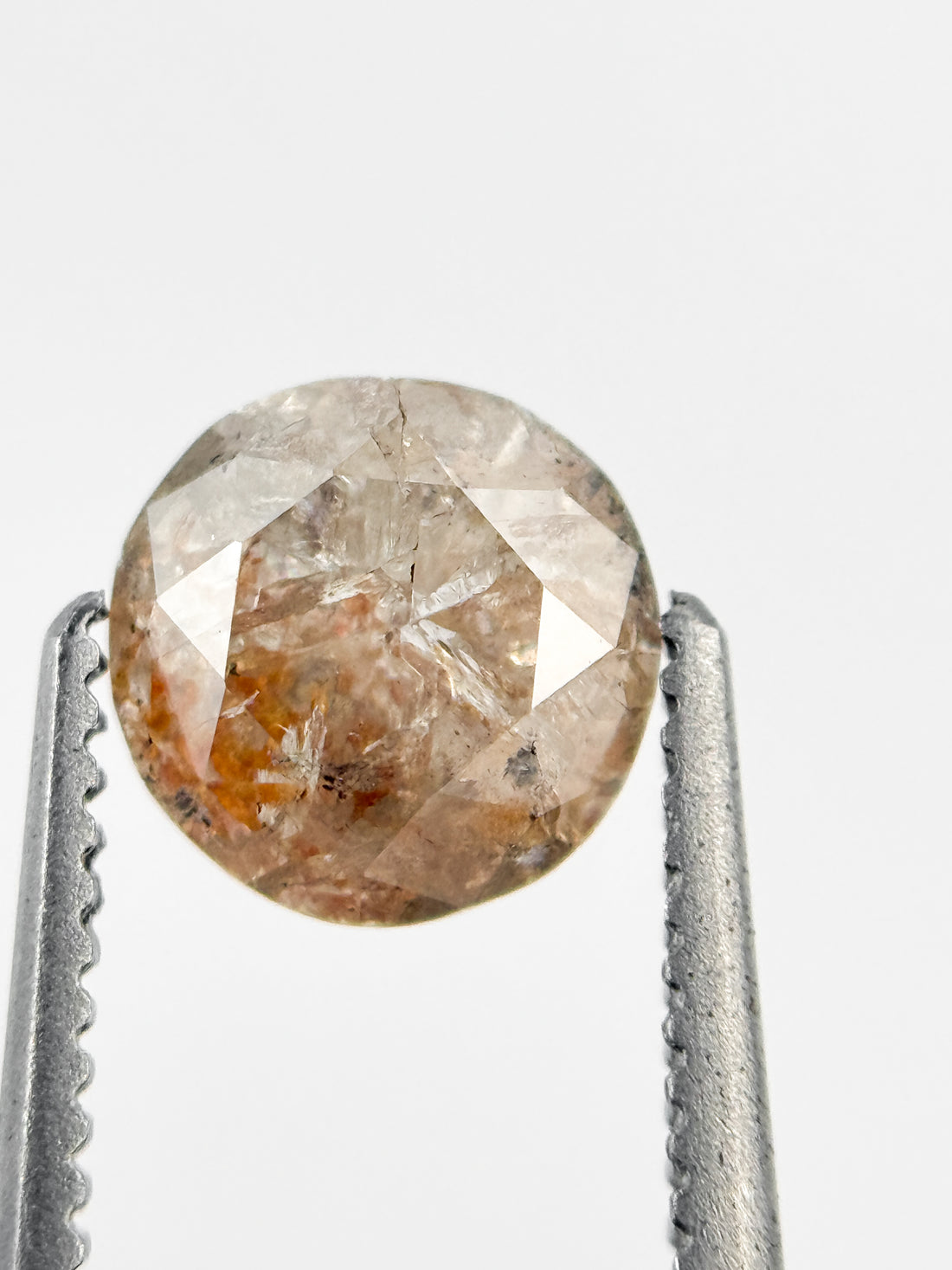 0.97 Ct Round Brilliant Cut Reddish Grey Natural Fancy Diamond