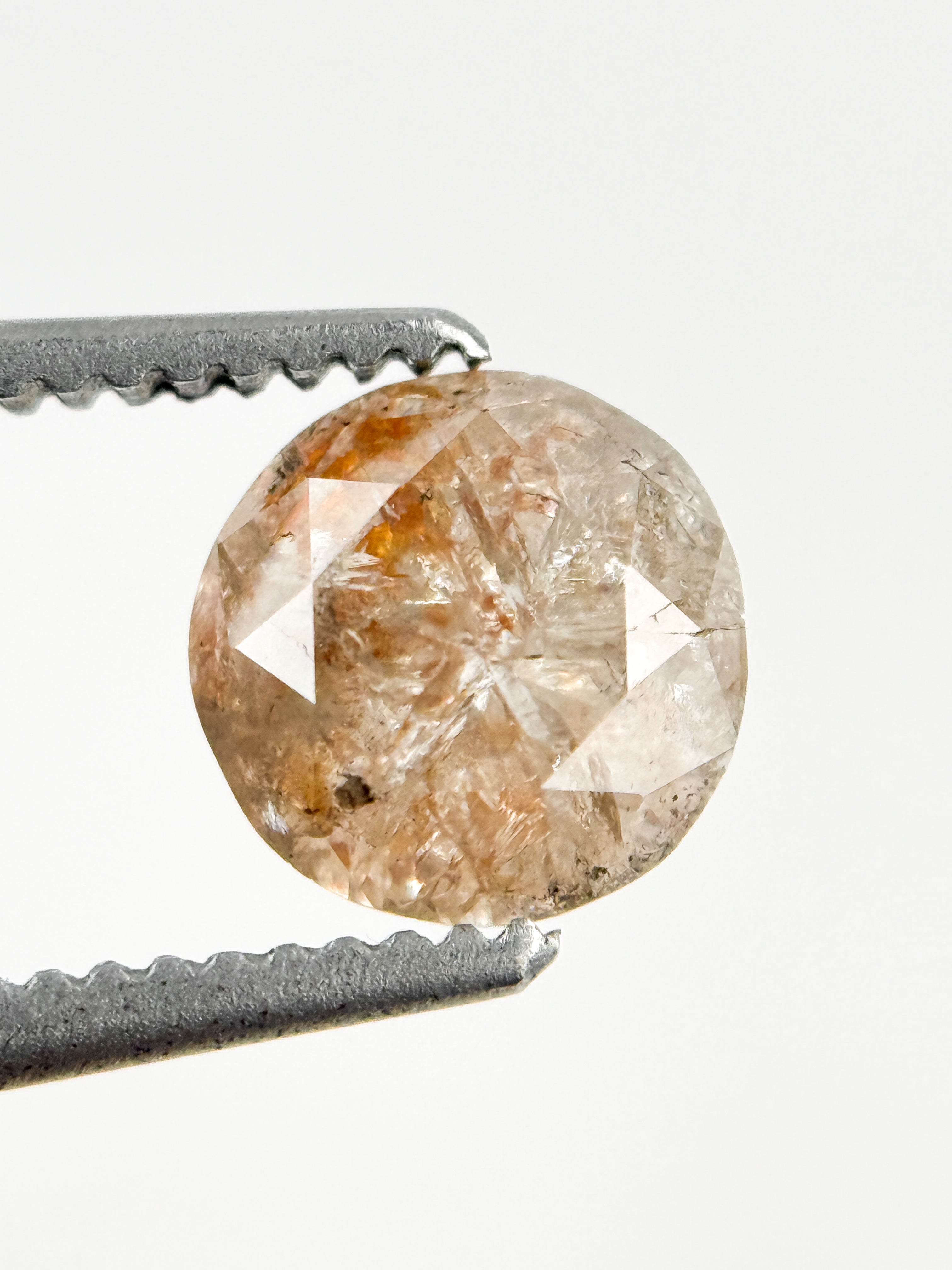 0.97 Ct Round Brilliant Cut Reddish Grey Natural Fancy Diamond