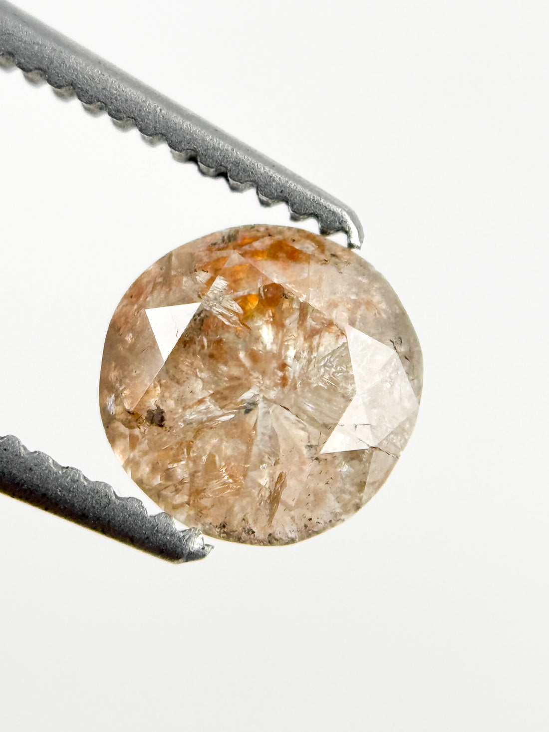 0.97 Ct Round Brilliant Cut Reddish Grey Natural Fancy Diamond