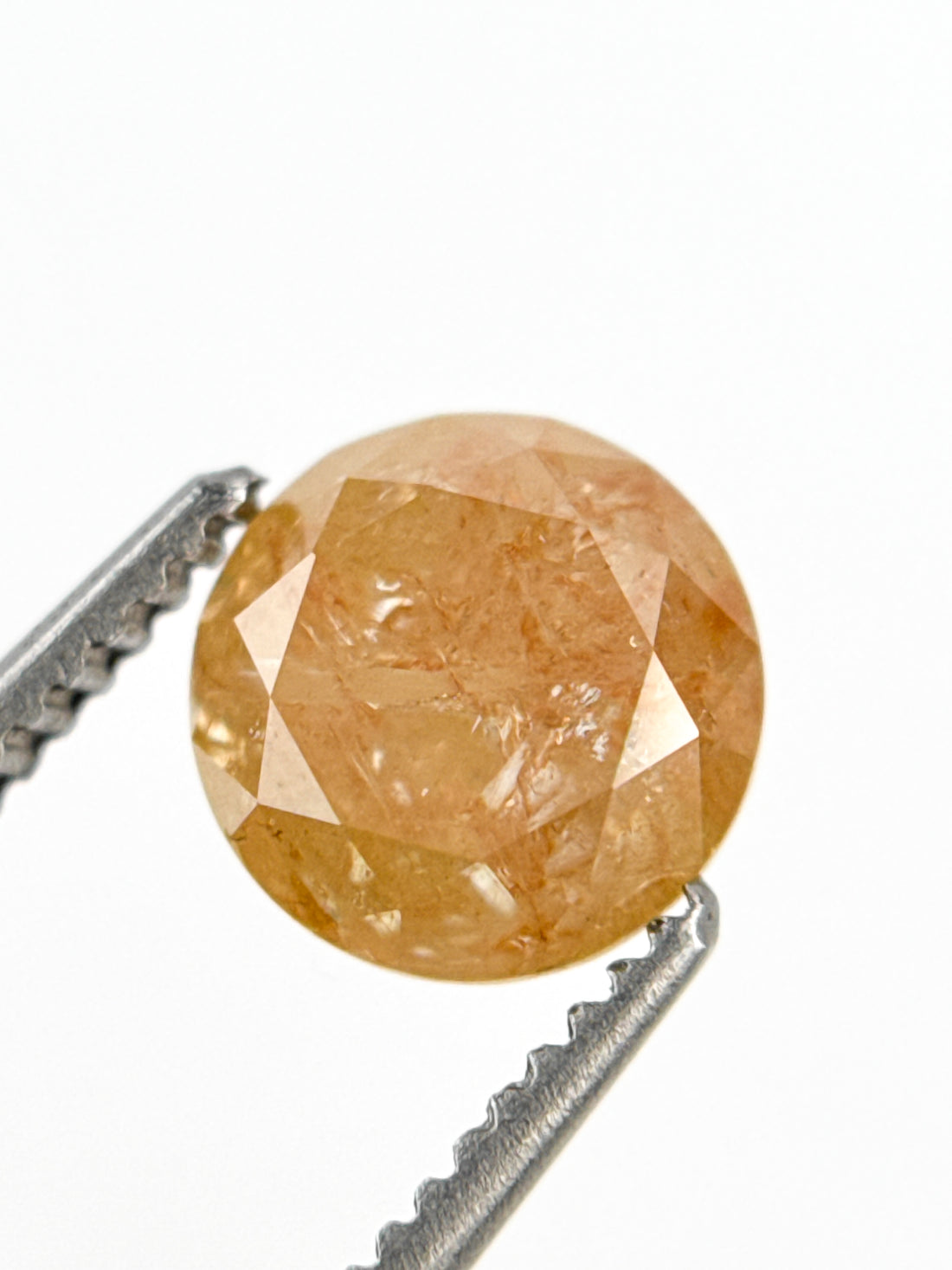 1.31 Ct Round Brilliant Cut Orange Natural Fancy Diamond