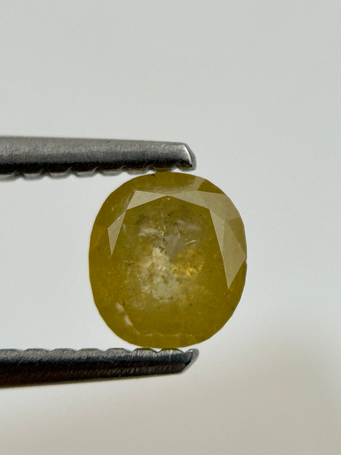 0.70 Ct Cushion Rose Cut Yellow Natural Fancy Diamond