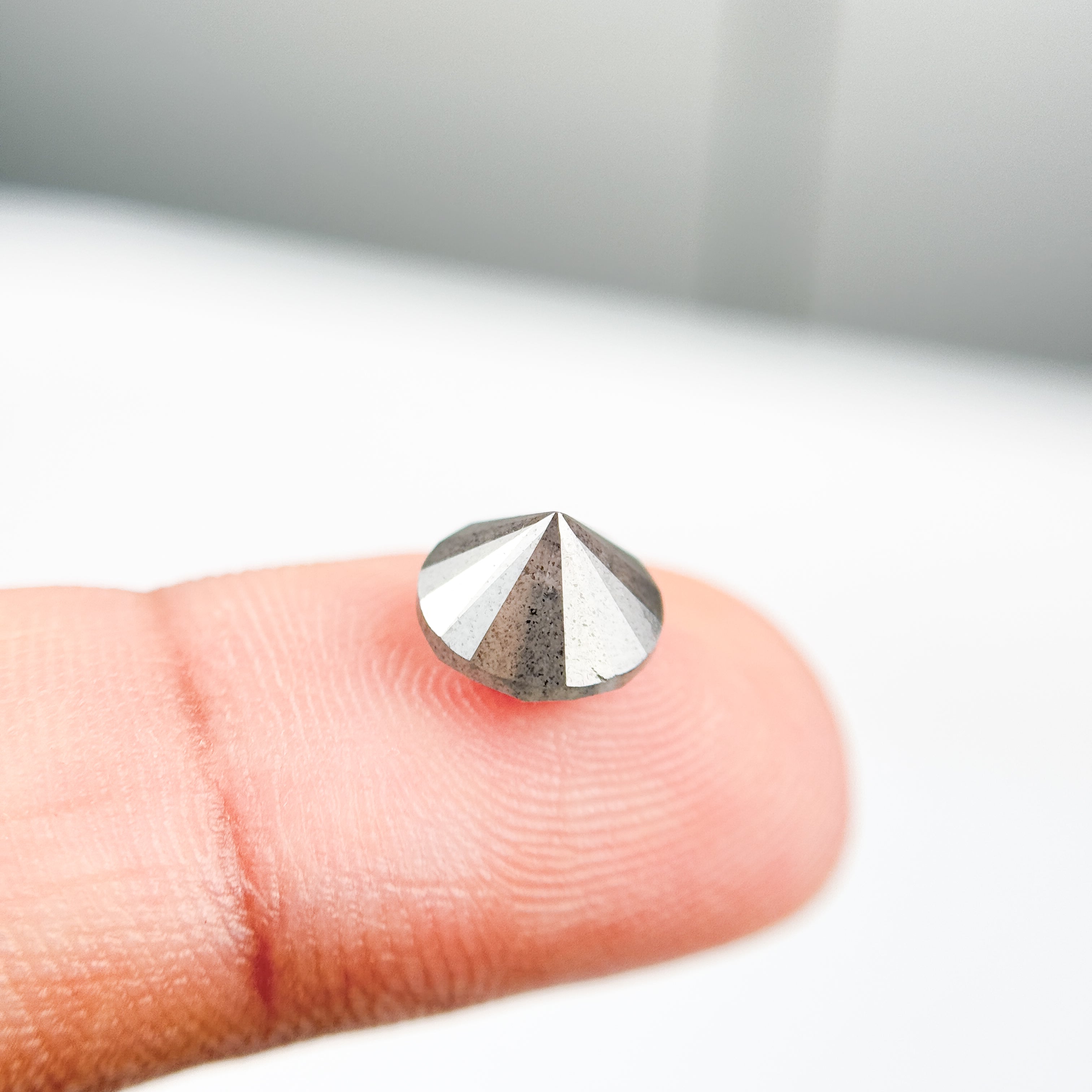 3.10 Ct Round Brilliant Cut Grey Natural Salt and Pepper Diamond
