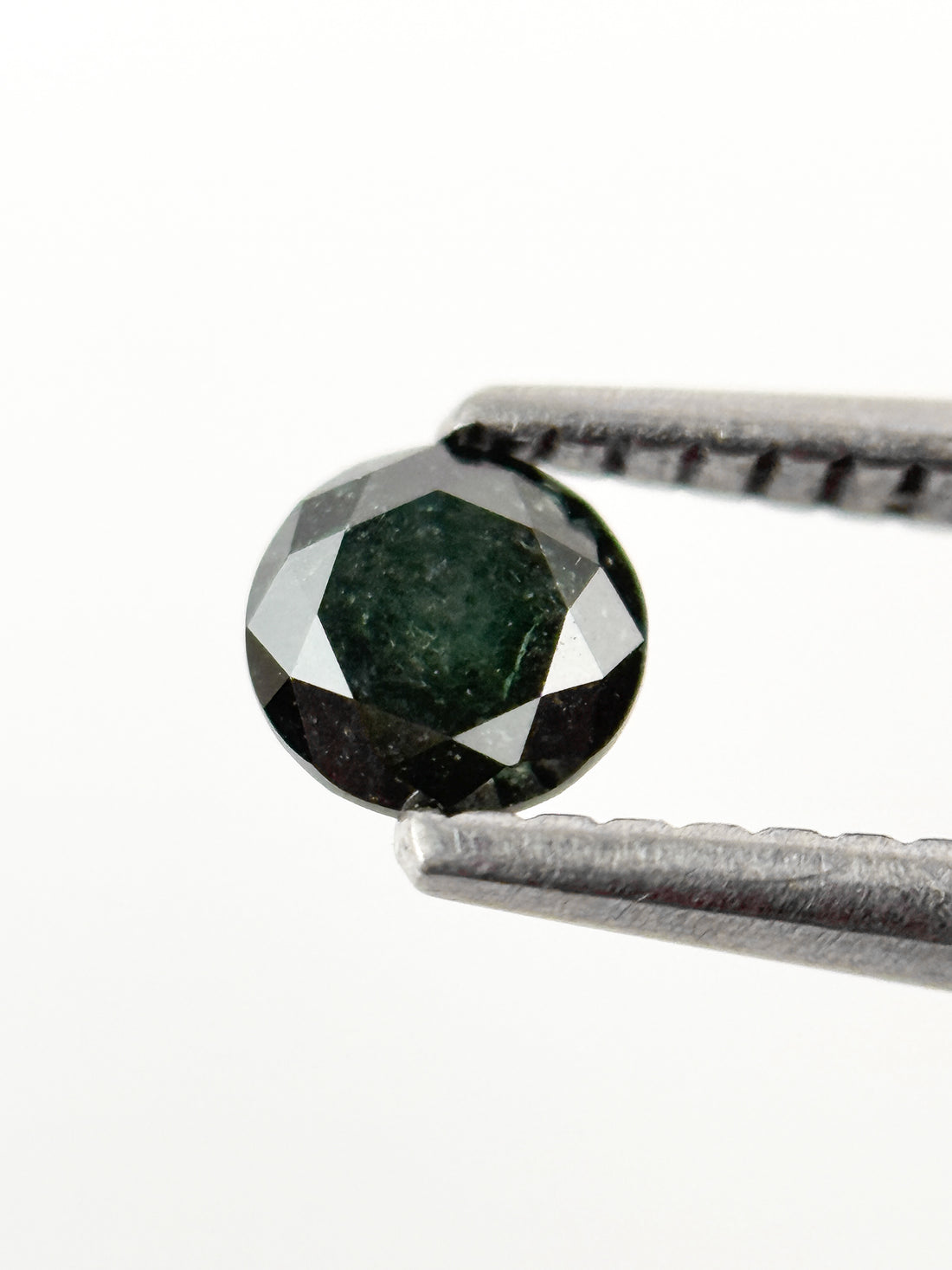 4.3 MM Round Brilliant Cut Green Natural fancy Galaxy Diamond