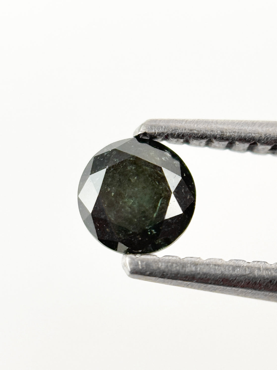 4.3 MM Round Brilliant Cut Green Natural fancy Galaxy Diamond