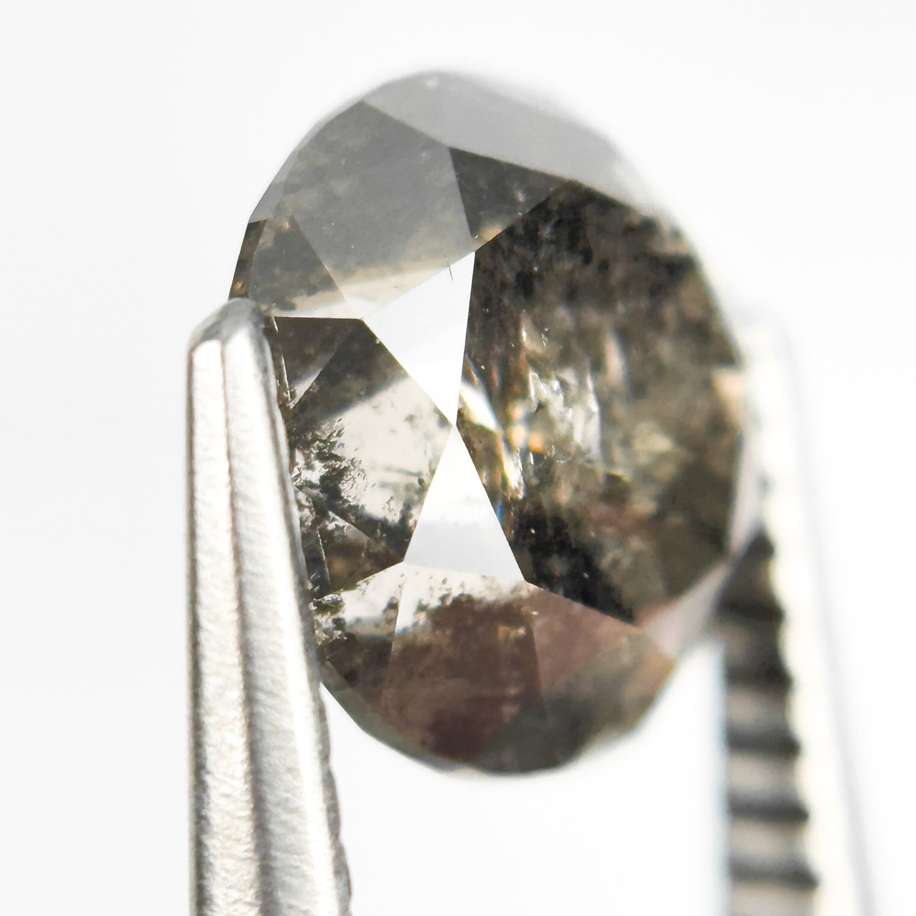 2.78 Ct Round Brilliant Cut Brown Natural Salt and Pepper Diamond
