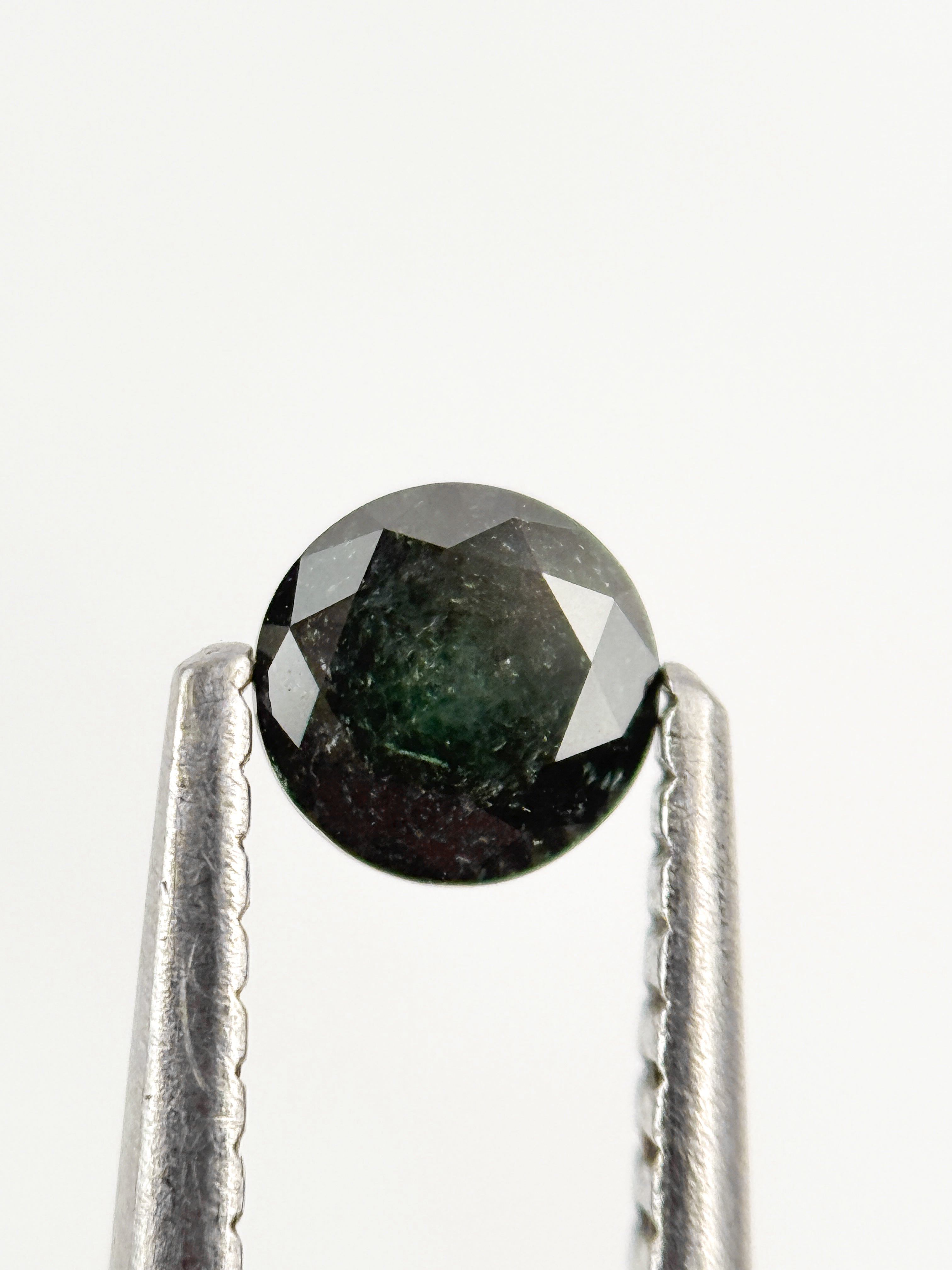 4.3 MM Round Brilliant Cut Green Natural fancy Galaxy Diamond
