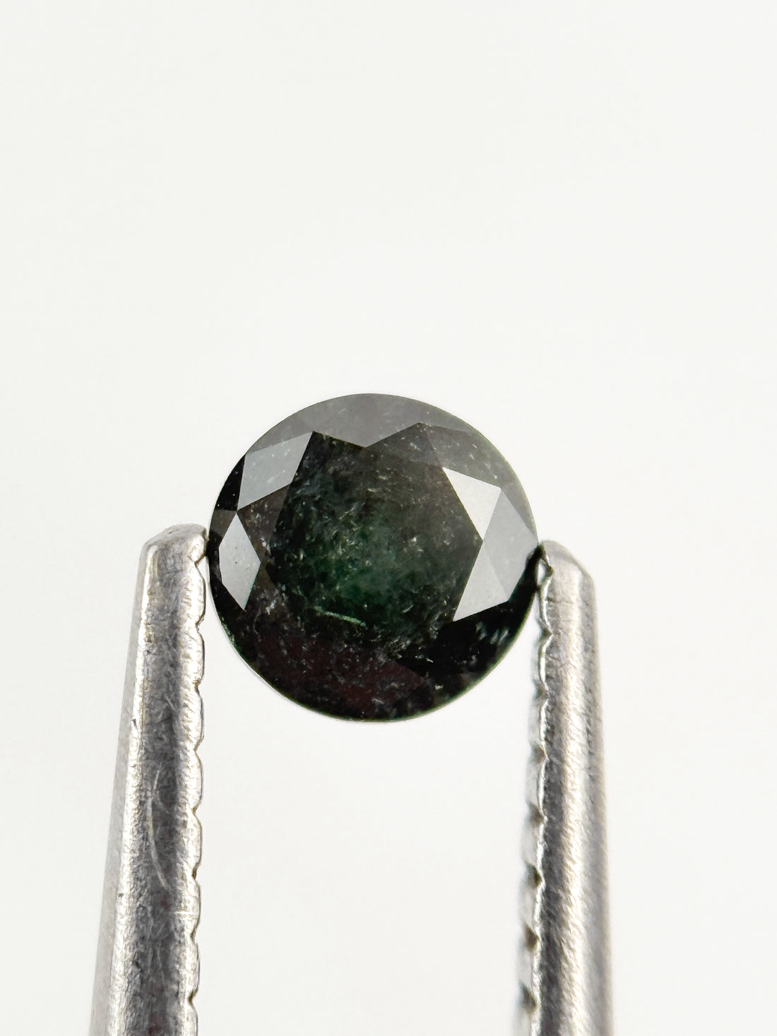 4.3 MM Round Brilliant Cut Green Natural fancy Galaxy Diamond