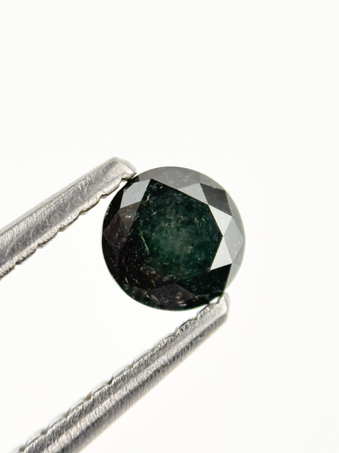4.3 MM Round Brilliant Cut Green Natural fancy Galaxy Diamond