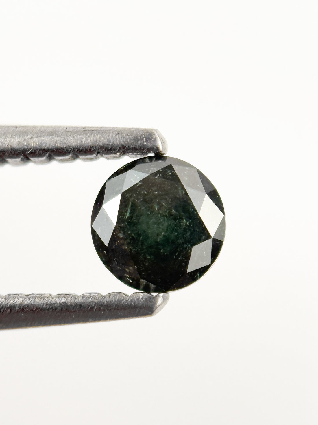 4.3 MM Round Brilliant Cut Green Natural fancy Galaxy Diamond
