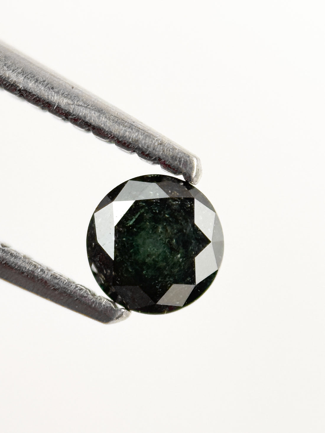 4.3 MM Round Brilliant Cut Green Natural fancy Galaxy Diamond