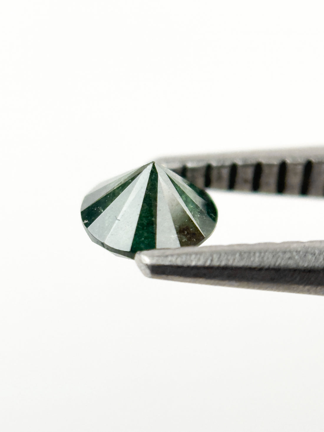4.3 MM Round Brilliant Cut Green Natural fancy Galaxy Diamond