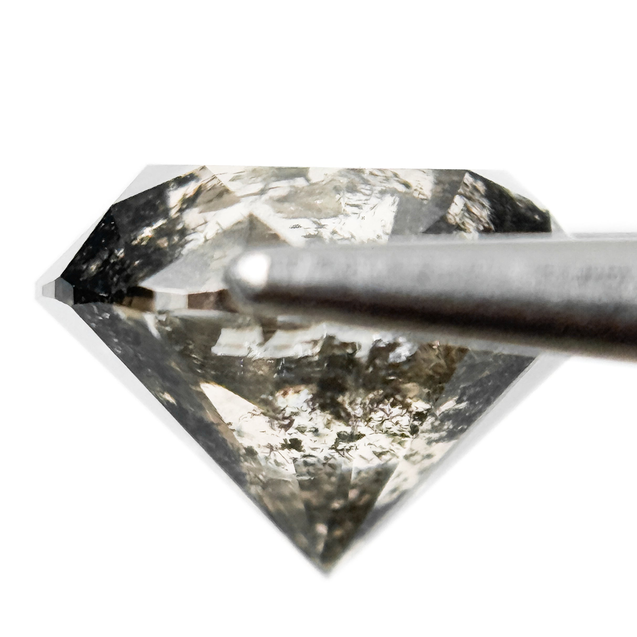 2.78 Ct Round Brilliant Cut Brown Natural Salt and Pepper Diamond