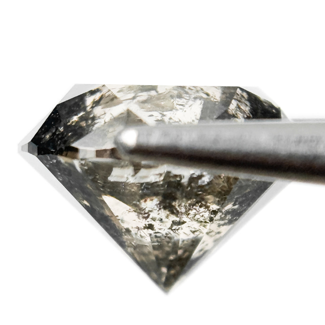 2.78 Ct Round Brilliant Cut Brown Natural Salt and Pepper Diamond