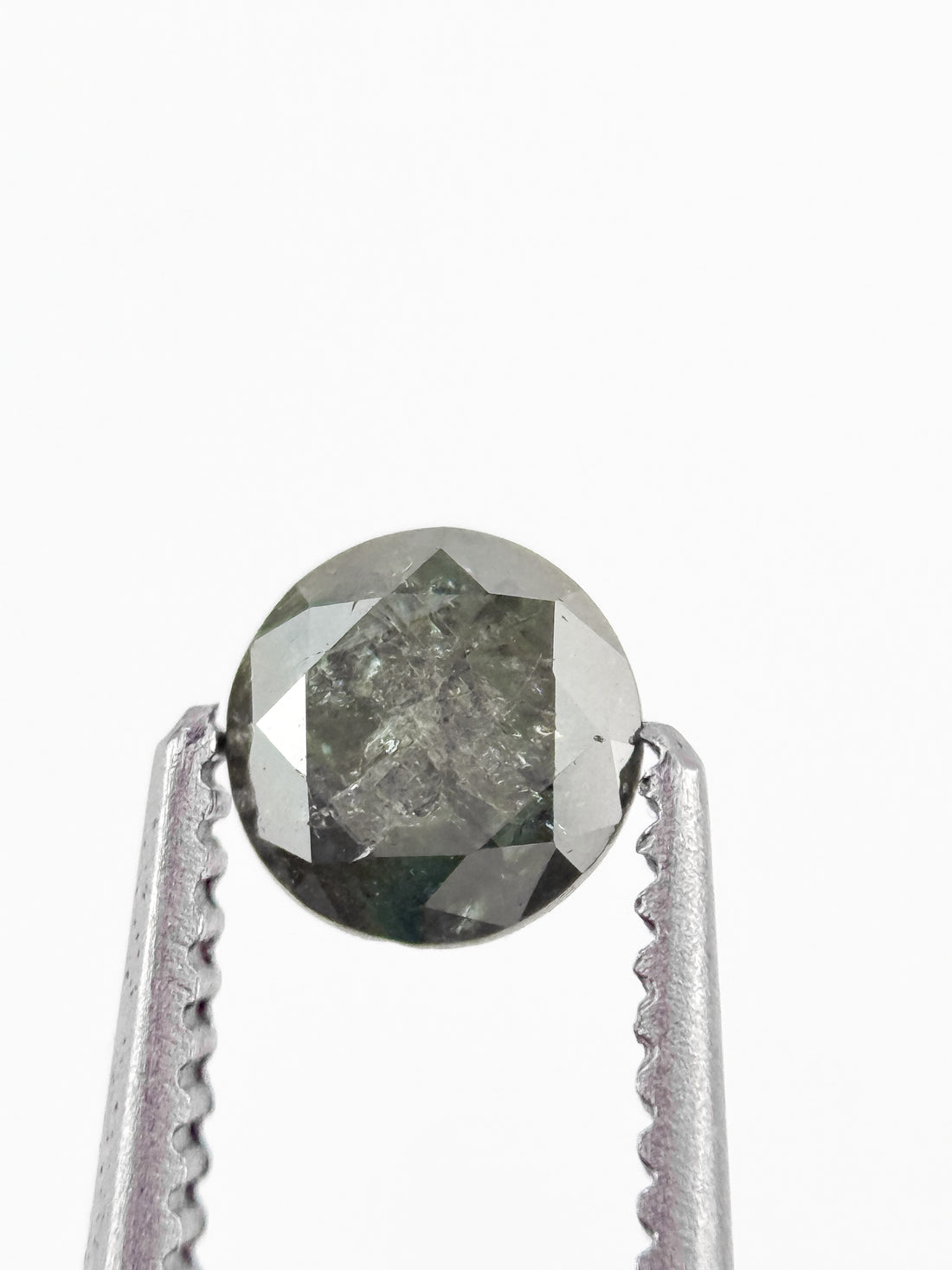 0.39 Ct Round Brilliant Cut Green Natural fancy Minimalist Diamond