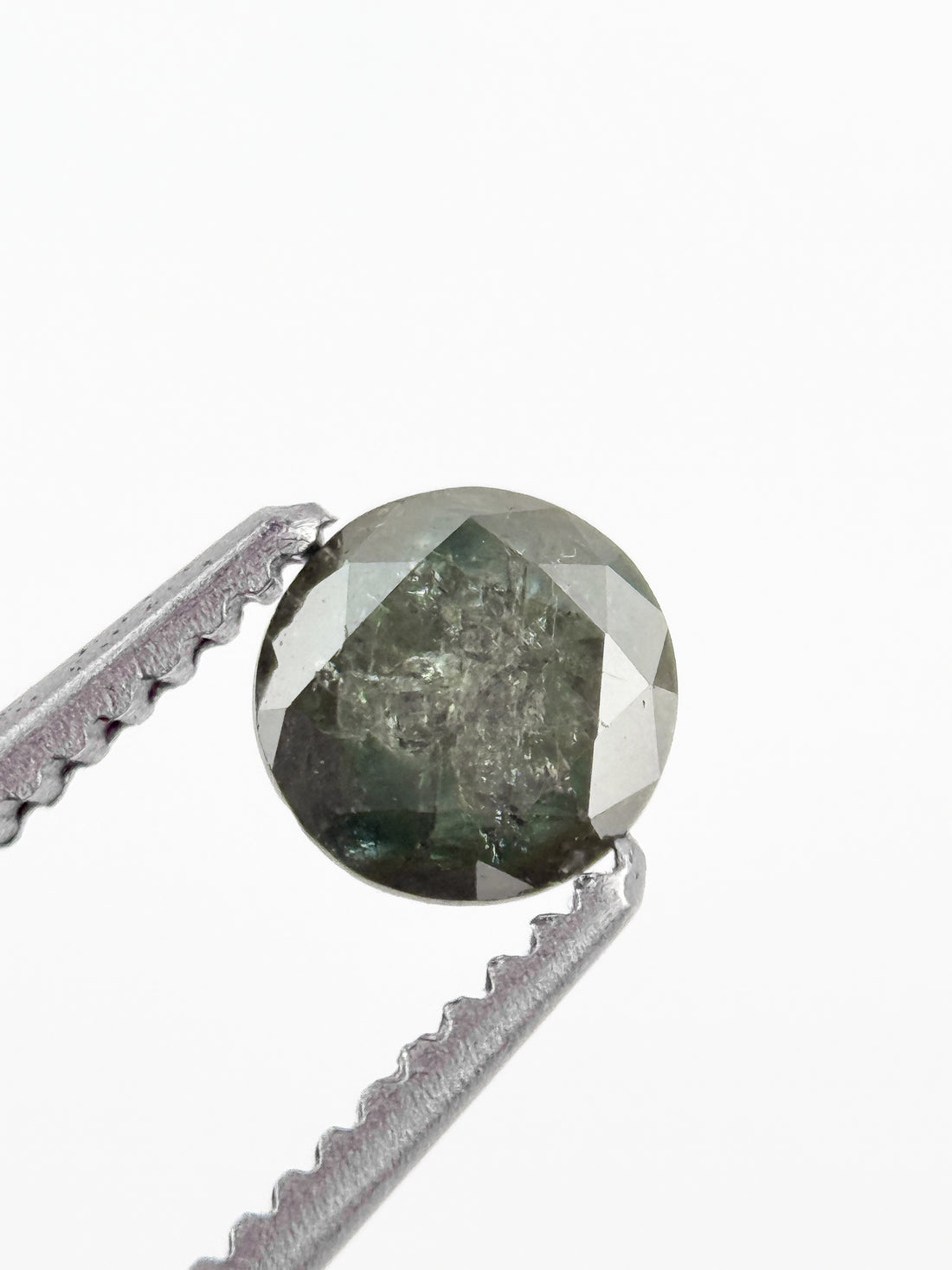 0.39 Ct Round Brilliant Cut Green Natural fancy Minimalist Diamond