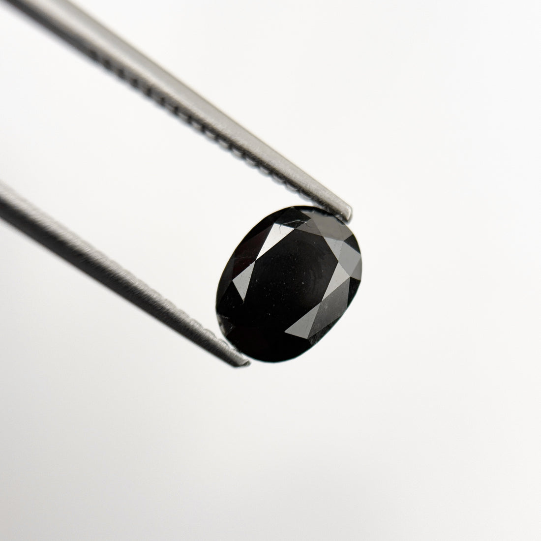 1.43 Ct Oval Rose Cut Black Natural Unique Diamond