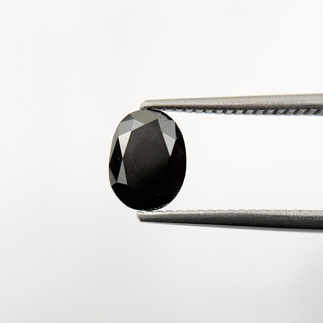 1.43 Ct Oval Rose Cut Black Natural Unique Diamond