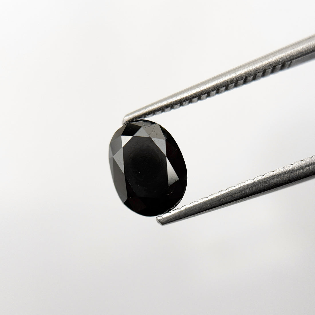 1.43 Ct Oval Rose Cut Black Natural Unique Diamond