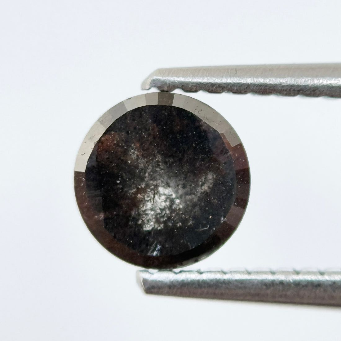 0.82 Ct Round Rose Cut Grey Natural Fancy Diamond