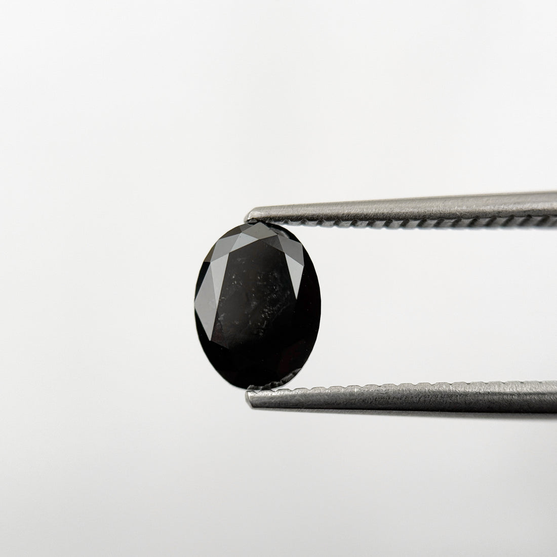 1.18 Ct Oval Rose Cut Black Natural Fancy Diamond