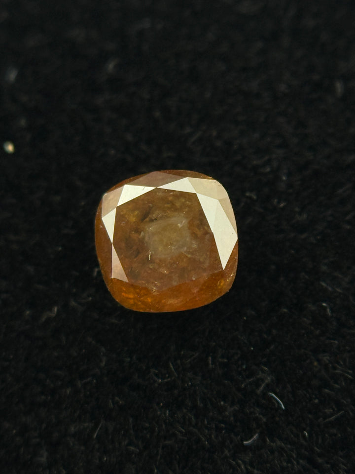 0.29 Ct Cushion Rose Cut Brown Red Natural Fancy Diamond