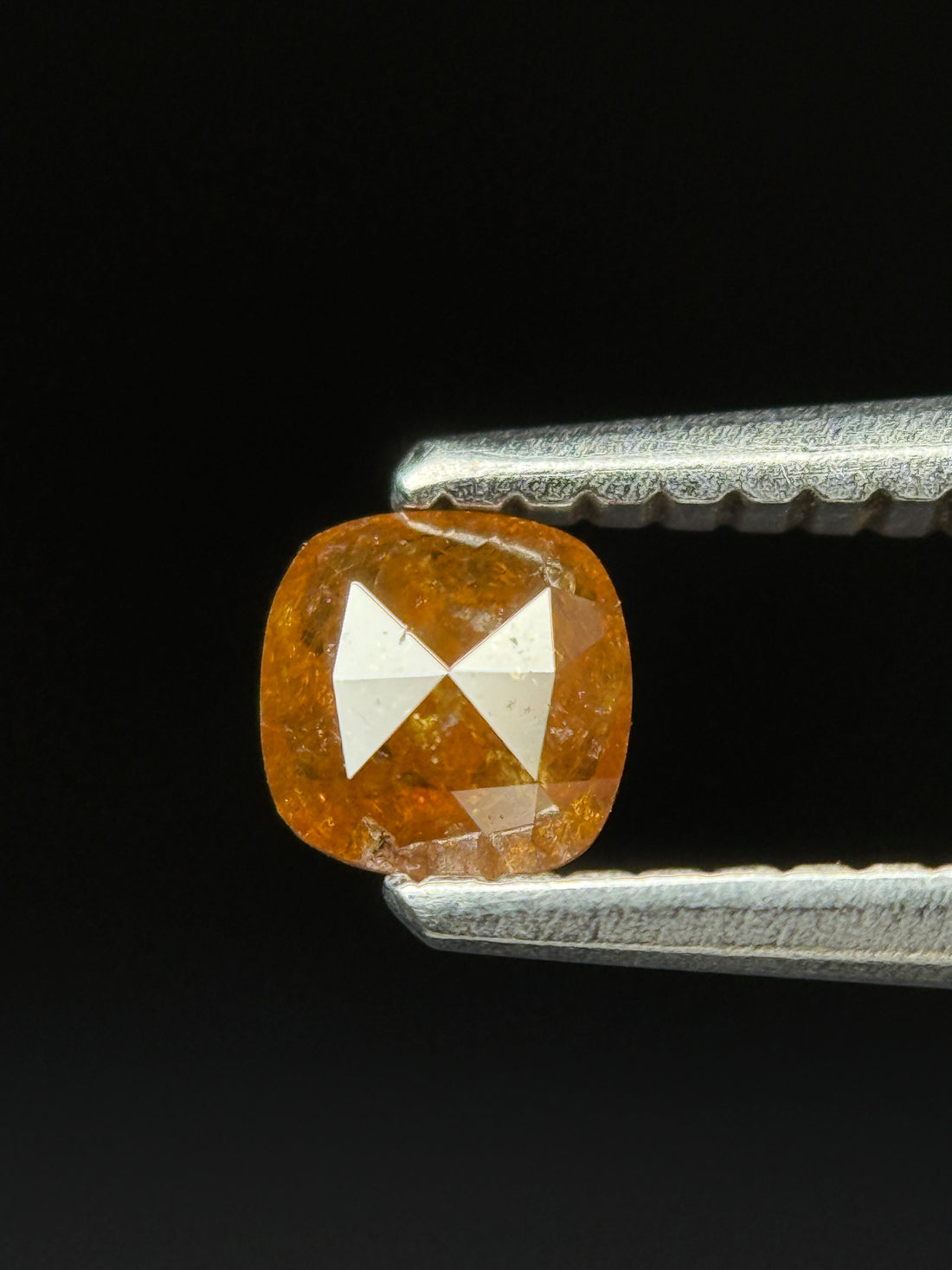 0.29 Ct Cushion Rose Cut Brown Red Natural Fancy Diamond