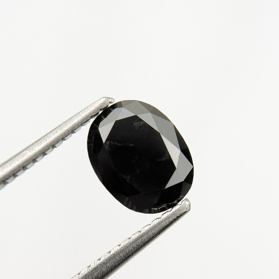 1.69 Ct Oval Rose Cut Black Natural Fancy Diamond