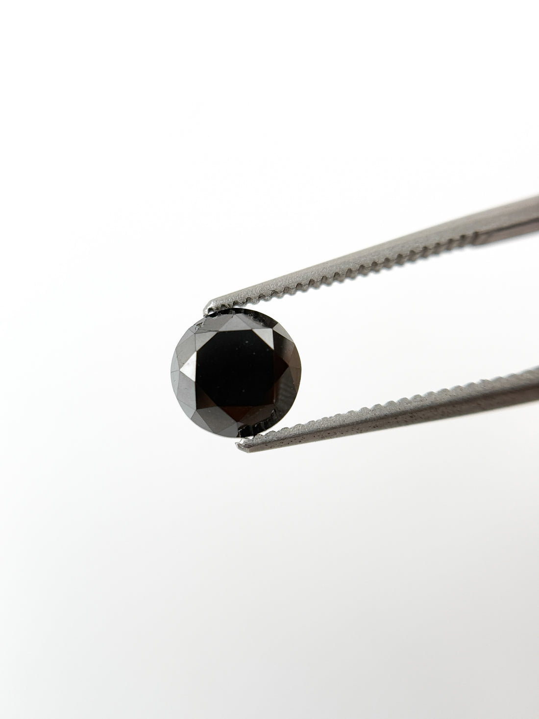 1.32 Ct Round Brilliant Cut Black Natural Fancy Diamond